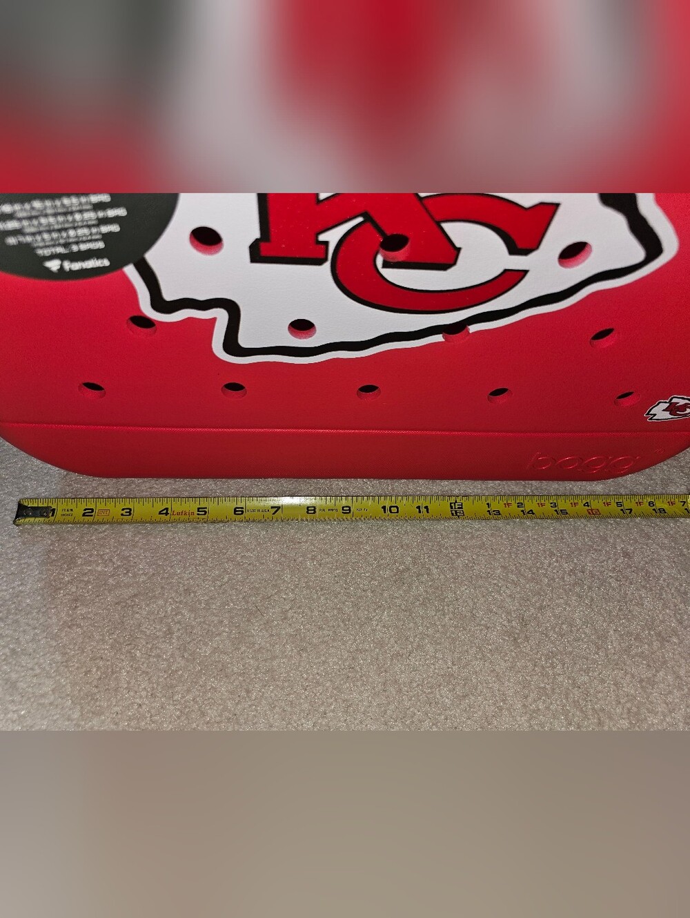 Kansas City Chiefs Red Tote Bogg Bag - Picture 6 of 7